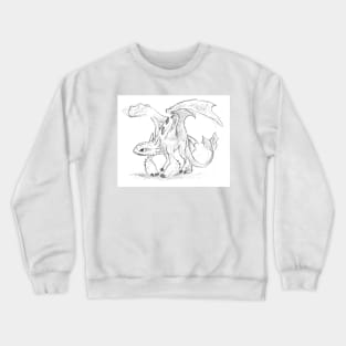 Toothless Pen Drawing Crewneck Sweatshirt